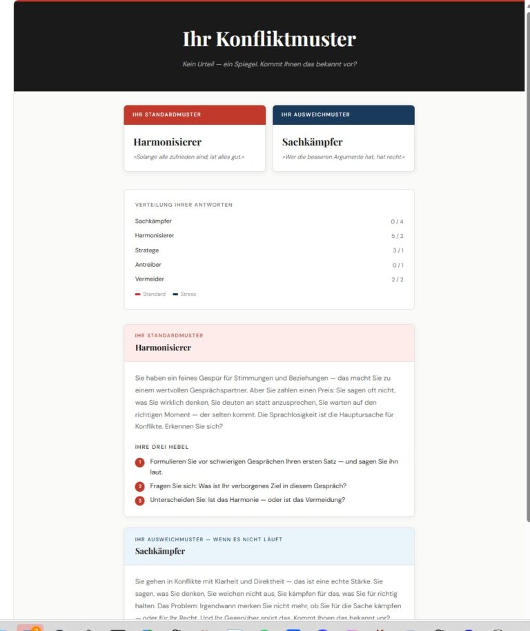 ChillScore Snapshot – Konflikttool für Führungskräfte